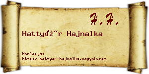 Hattyár Hajnalka névjegykártya